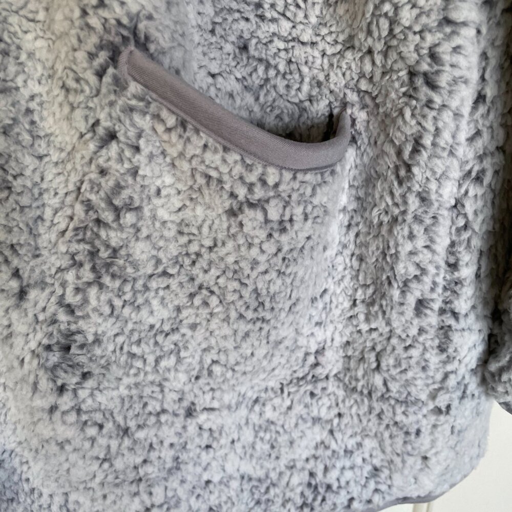 NEW Women Simply Vera Vera Wang Sherpa Faux Fur Plush Sleep Cardigan Bed Jacket - Picture 7 of 12